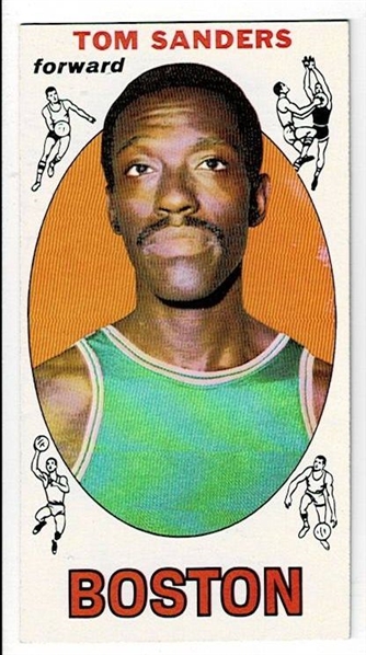 1969 Topps Basketball #72 Tom Sanders - Boston Celtics RC